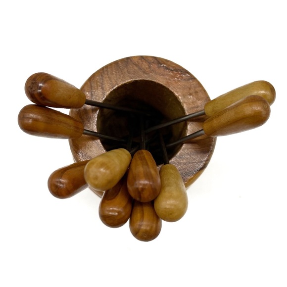 Vintage Wood Pick Set (10) From Germany - Picture 3 of 6